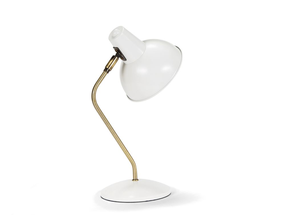 Other office supplies - Vintage lamp brass and white 25x19.5x37.5 cm/E14/25W IL21130 - ANDREA HOUSE