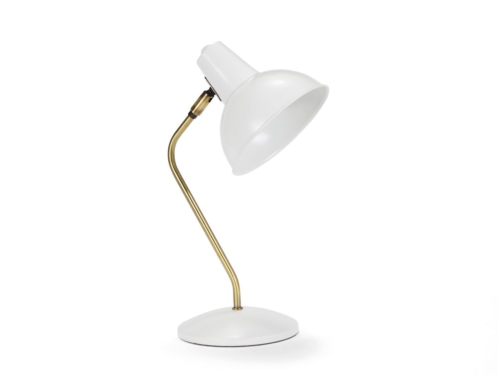Other office supplies - Vintage lamp brass and white 25x19.5x37.5 cm/E14/25W IL21130 - ANDREA HOUSE