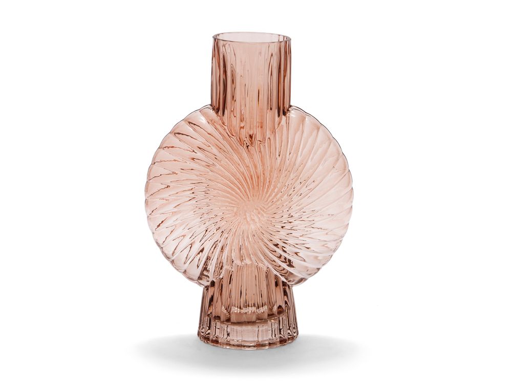 Vases - Galaxy vase en verre brun clair 22x10.5x32 cm CR21112 - ANDREA HOUSE