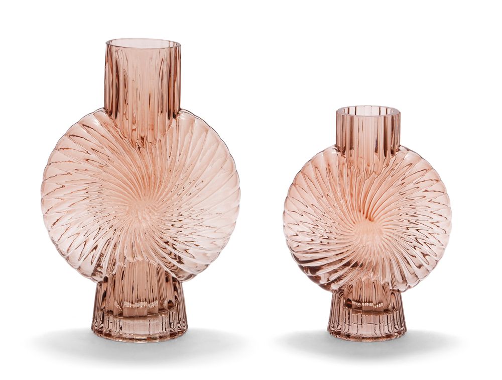 Vases - Galaxy vase en verre brun clair 22x10.5x32 cm CR21112 - ANDREA HOUSE