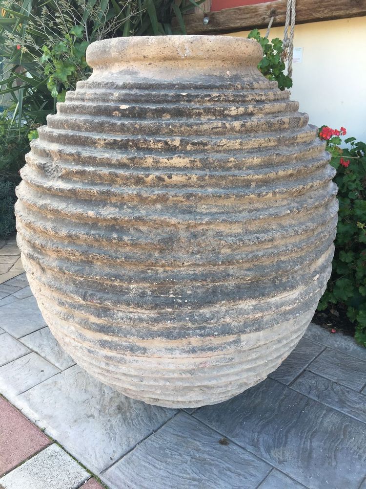 Vases - Grec vieux pot d'huile énorme, céramique très grand vieux pot - SILO ART FACTORY