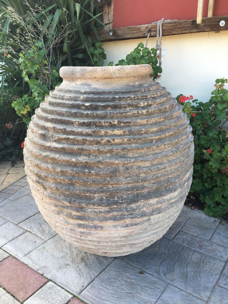 Vases - Grec vieux pot d'huile énorme, céramique très grand vieux pot - SILO ART FACTORY