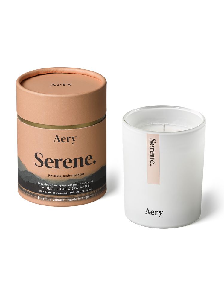Cadeaux - Bougie de soja et diffuseur Serene - AERY LIVING