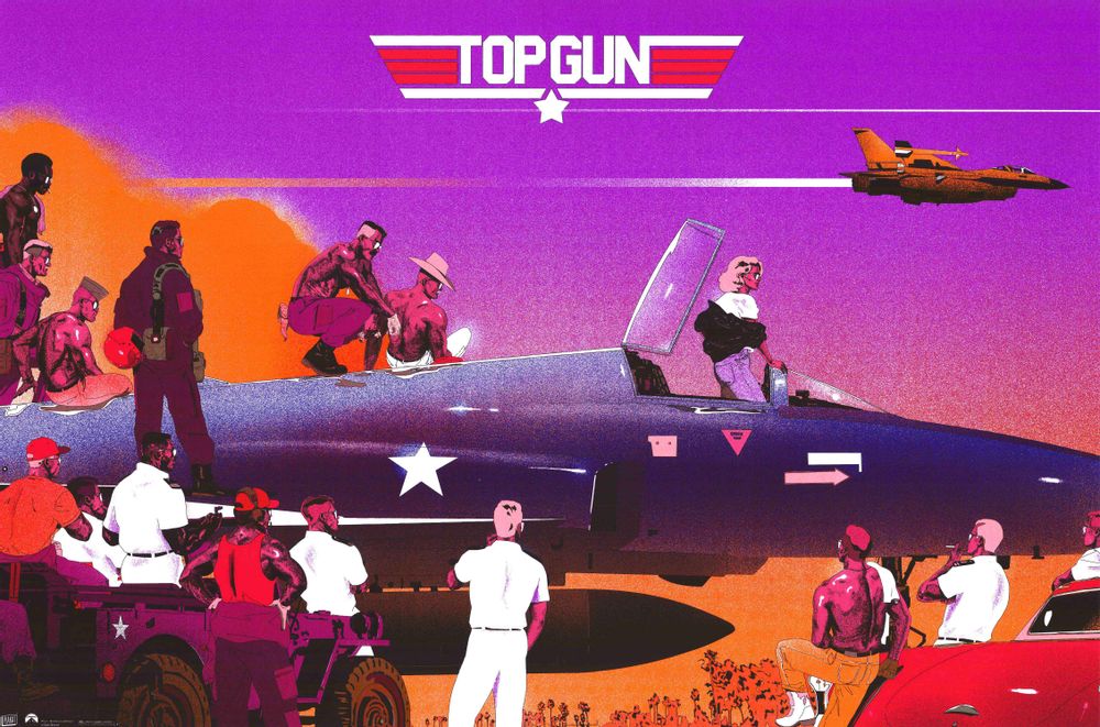 Poster - POSTER TOP GUN - REGULAR - PLAKAT - DESIGNING MOVIE POSTERS -