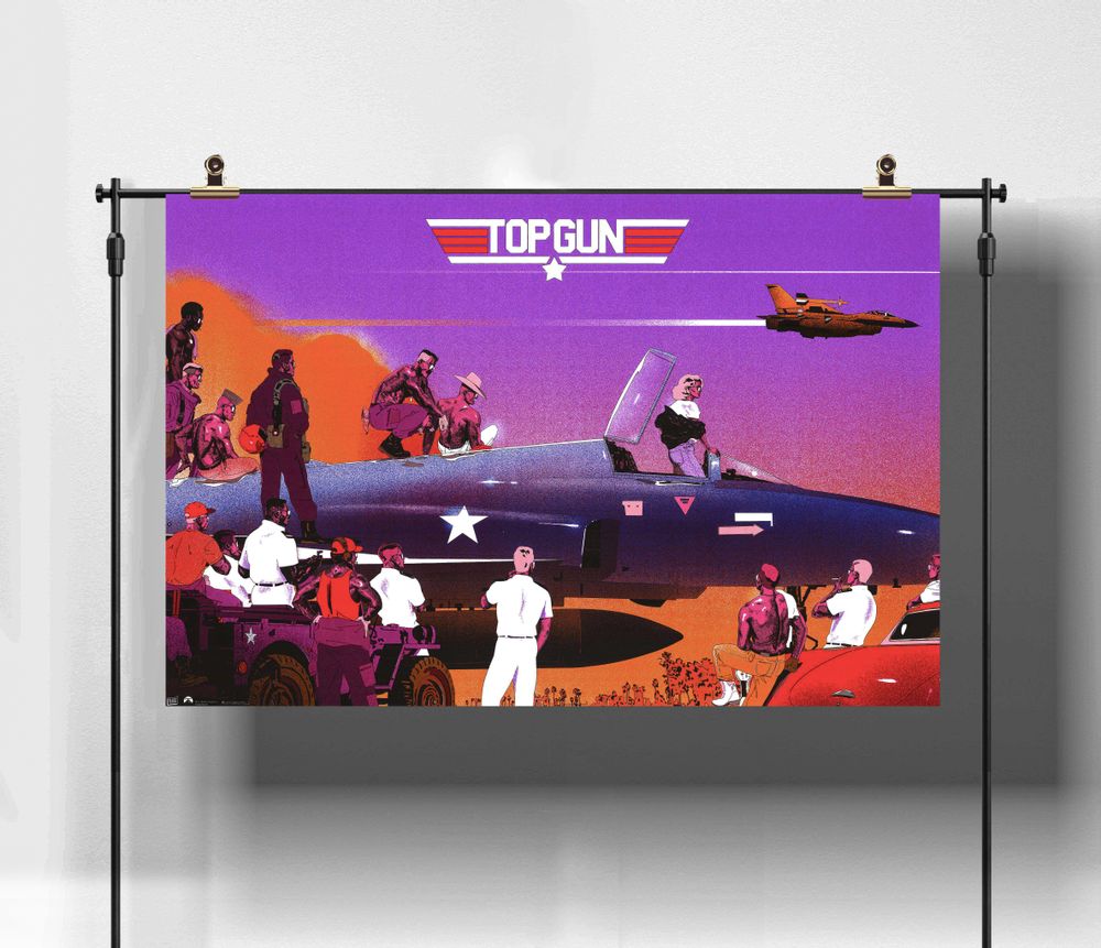 Poster - POSTER TOP GUN - REGULAR - PLAKAT - DESIGNING MOVIE POSTERS -