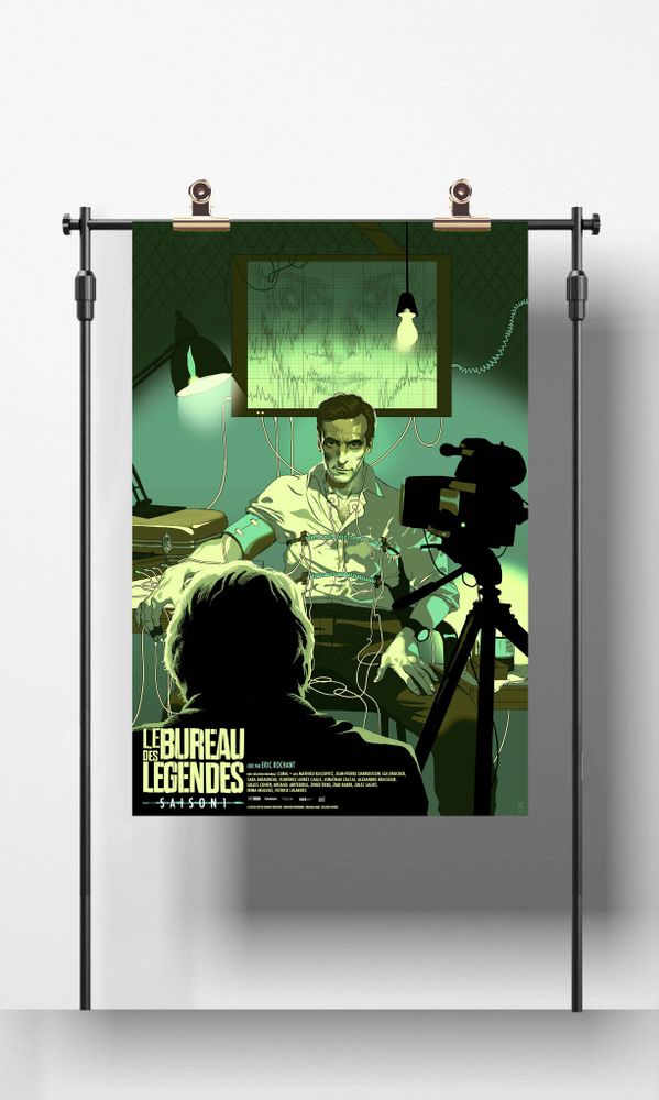 Poster - POSTER LE BUREAU DES LÉGENDES - SEASON 1 - PLAKAT - DESIGNING MOVIE POSTERS -