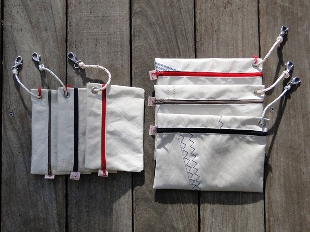 Accessoires à poser - Pochettes et petite trousses. - LES TOILES DU LARGE