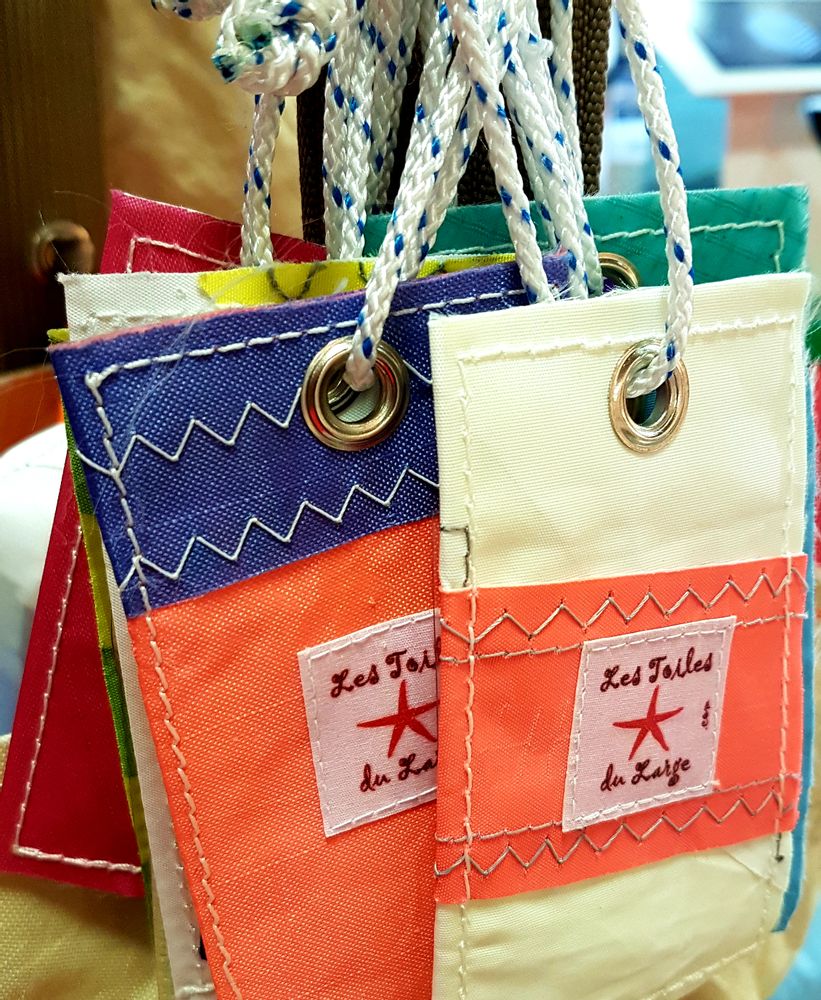 Petite maroquinerie - Etiquette bagage. - LES TOILES DU LARGE