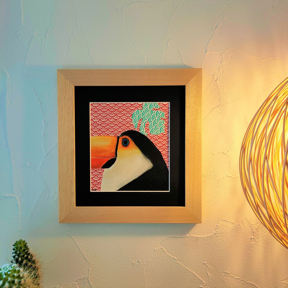 Other wall decoration - Profile of Toucan Toco — Framed drawing - L'ATELIER DES CREATEURS