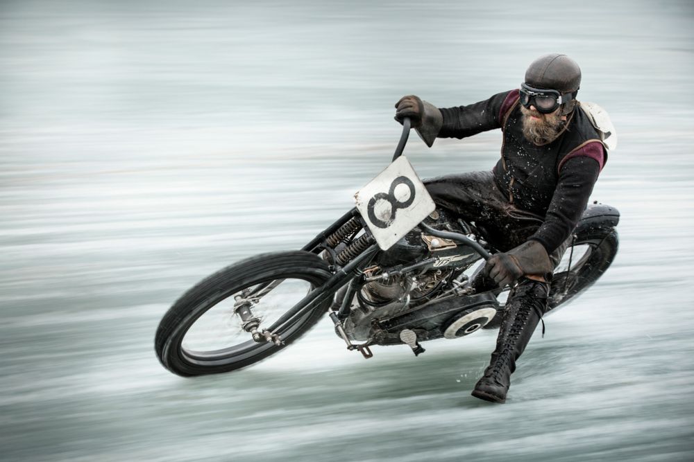 Photos d'art - Photo vintage Harley - SAILS & RODS