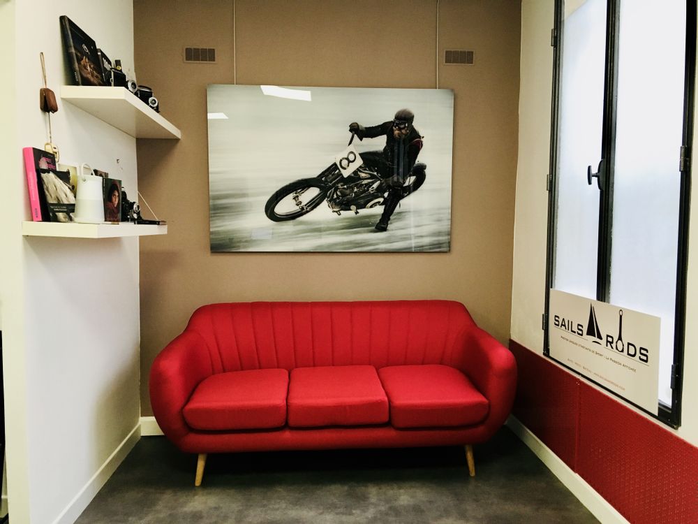 Photos d'art - Photo vintage Harley - SAILS & RODS