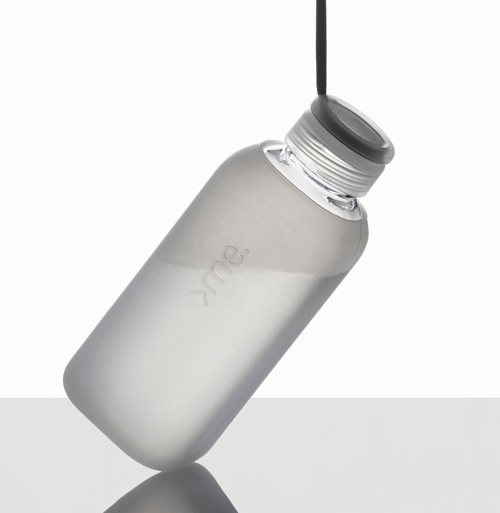 Gifts - HANDMADE GLASS BOTTLE (600ml)  SQUIREME. Y1 REUSABLE SUSTAINABLE - SQUIREME.