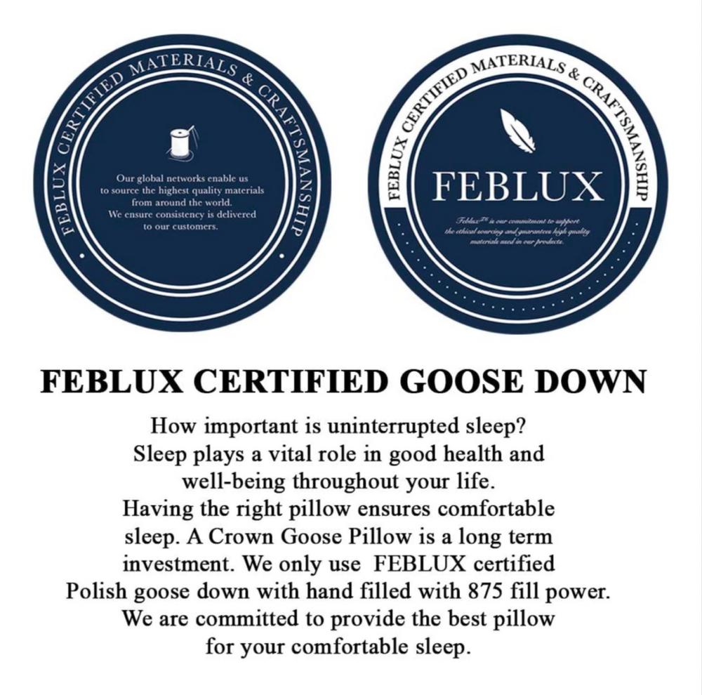 Couettes et oreillers - Oreiller duvet d'oie - CROWN GOOSE