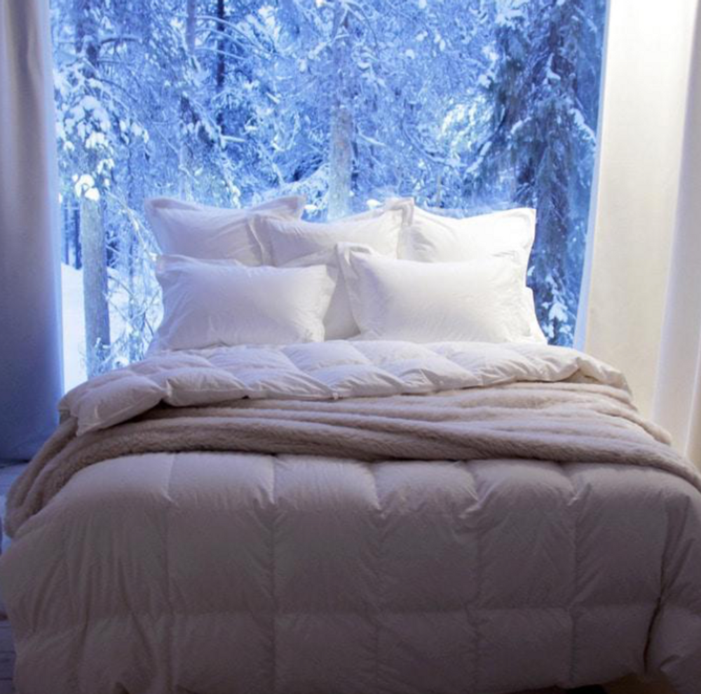 Couettes et oreillers - duvet d'oie d'Europe - King King, 1100 g (chaud) - CROWN GOOSE