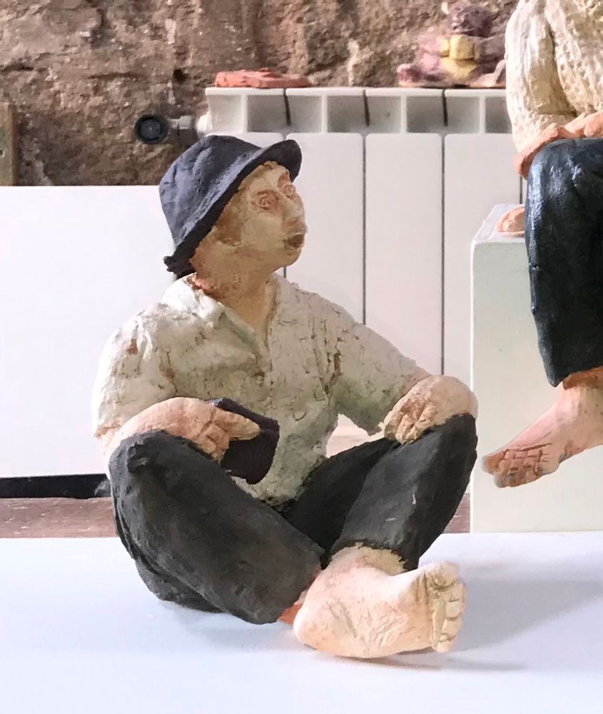 Sculptures, statuettes et miniatures - Sculpture Bonshommes - ELISABETH BOURGET