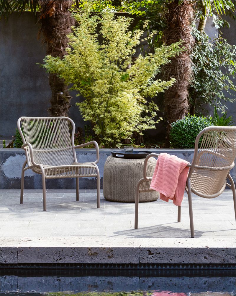 Lawn armchairs - Loop Lounge Chair - VINCENT SHEPPARD