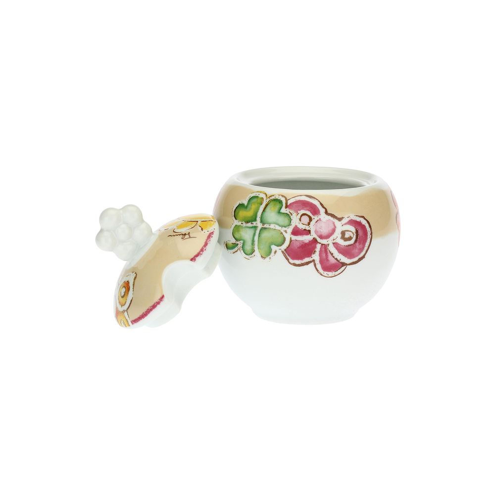 Mugs - Set of 2 Happy coffee cups with sugar bowl - THUN - LENET GROUP
