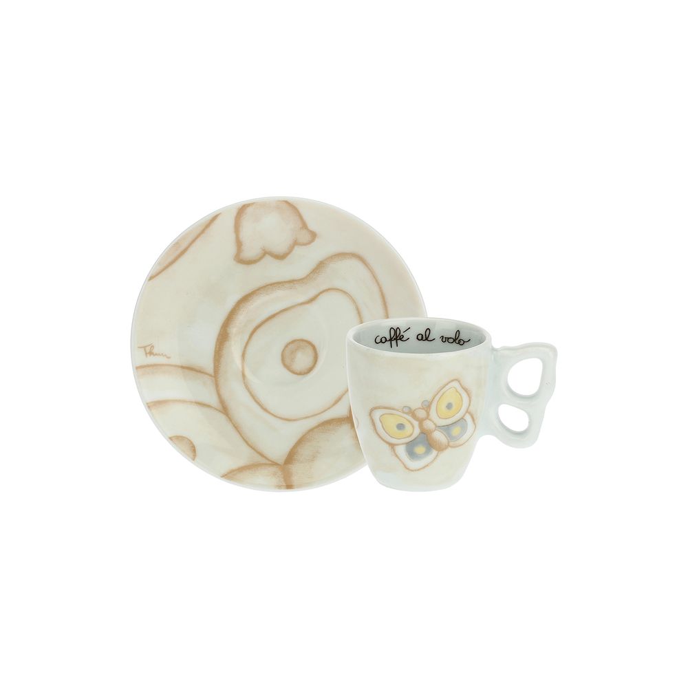 Tasses et mugs - Lot de 2 tasses à café Elegance avec sucrier - THUN - LENET GROUP