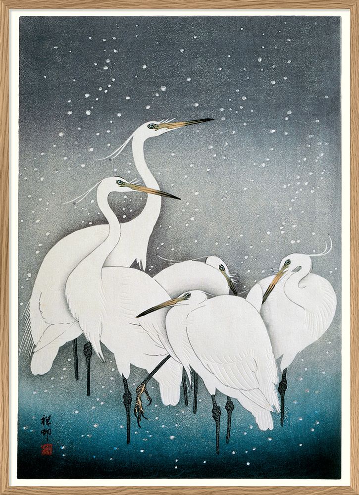 Poster - Poster. Snowy Heron. - THE DYBDAHL CO.