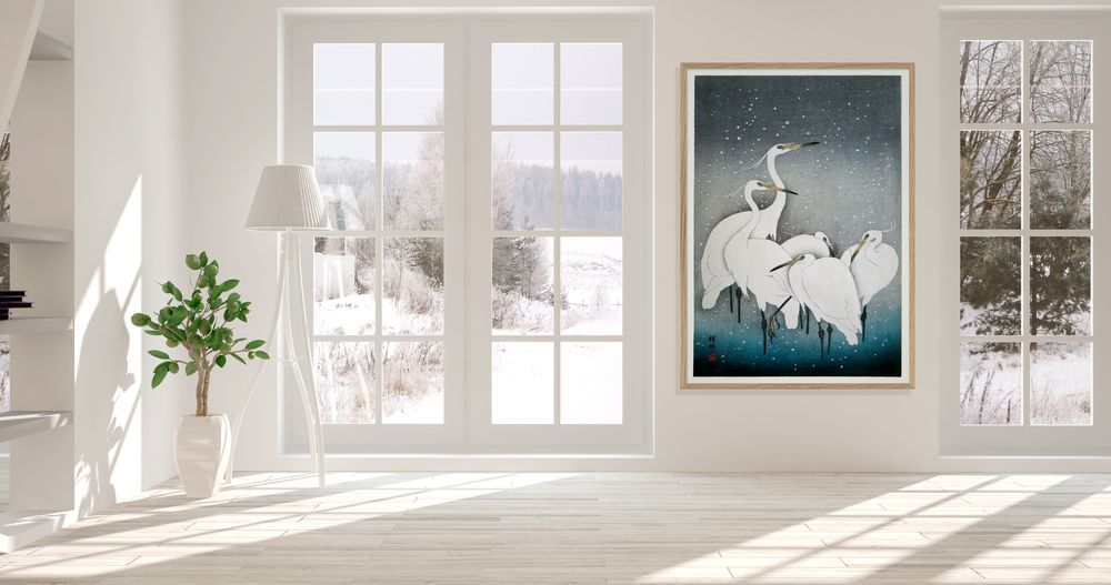 Poster - Poster. Snowy Heron. - THE DYBDAHL CO.