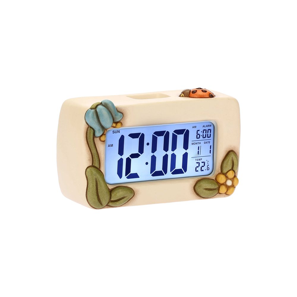 Horloges - Horloge numérique country avec fleurs et coccinelle - THUN - LENET GROUP