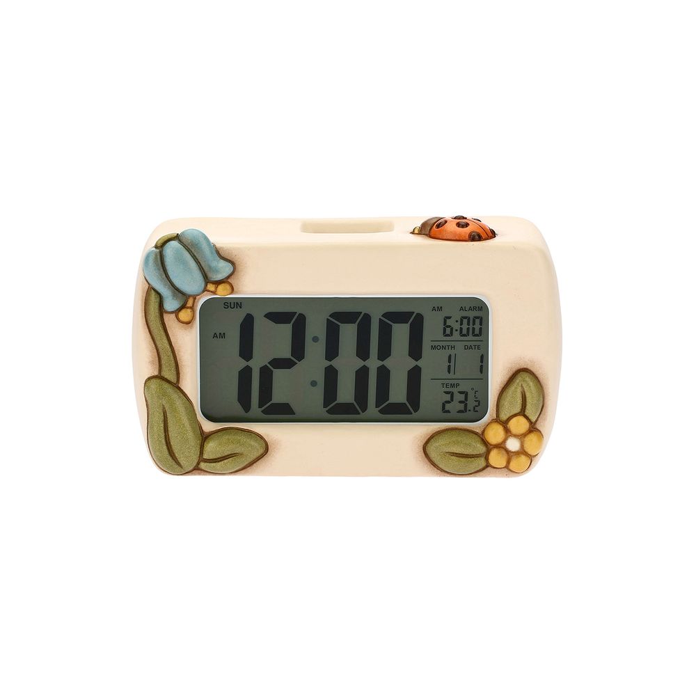 Horloges - Horloge numérique country avec fleurs et coccinelle - THUN - LENET GROUP