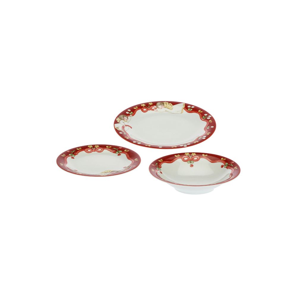 Formal plates - Set of 6 Sweet Christmas plates - THUN - LENET GROUP