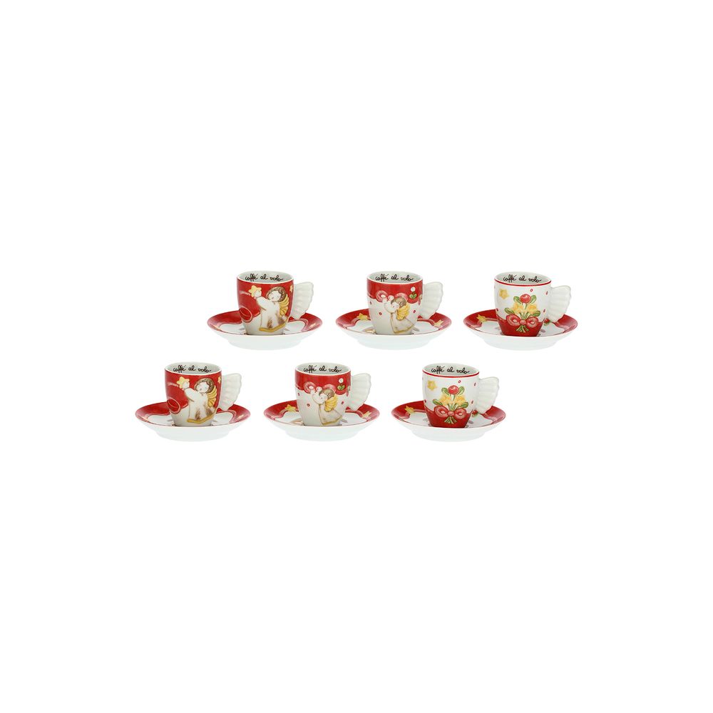 Gifts - Set of 6 Sweet Christmas coffee cups - THUN - LENET GROUP