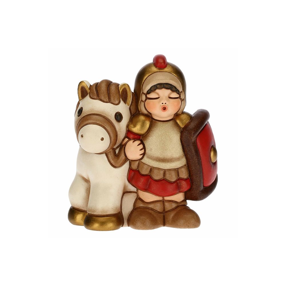 Crèches et santons - Soldat avec cheval Crèche Classique - THUN - LENET GROUP