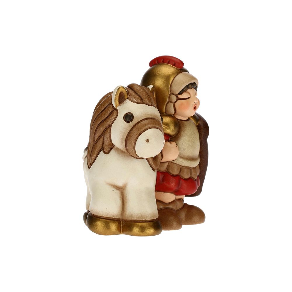 Crèches et santons - Soldat avec cheval Crèche Classique - THUN - LENET GROUP