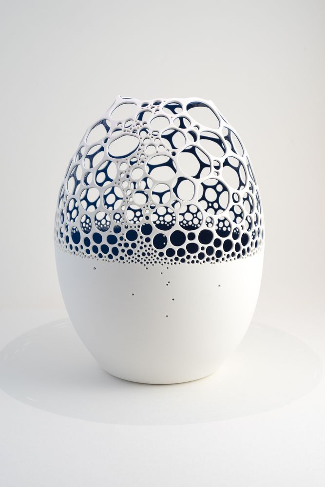 Ceramic - Blue SCUM vase - PASSAGE SECRET COLLECTIONS