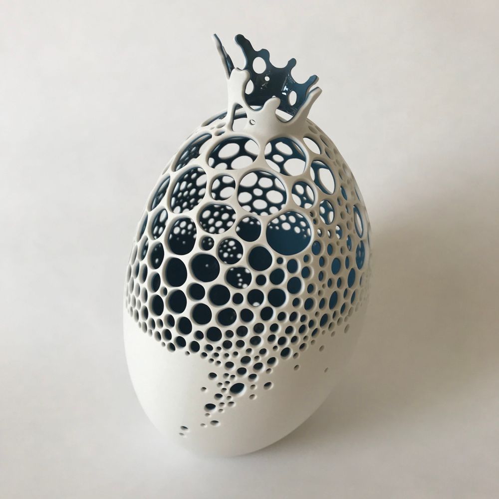 Ceramic - Blue SCUM vase - PASSAGE SECRET COLLECTIONS