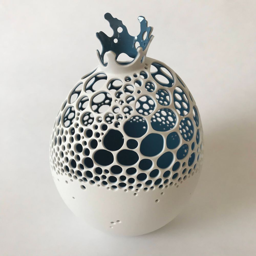 Ceramic - Blue SCUM vase - PASSAGE SECRET COLLECTIONS