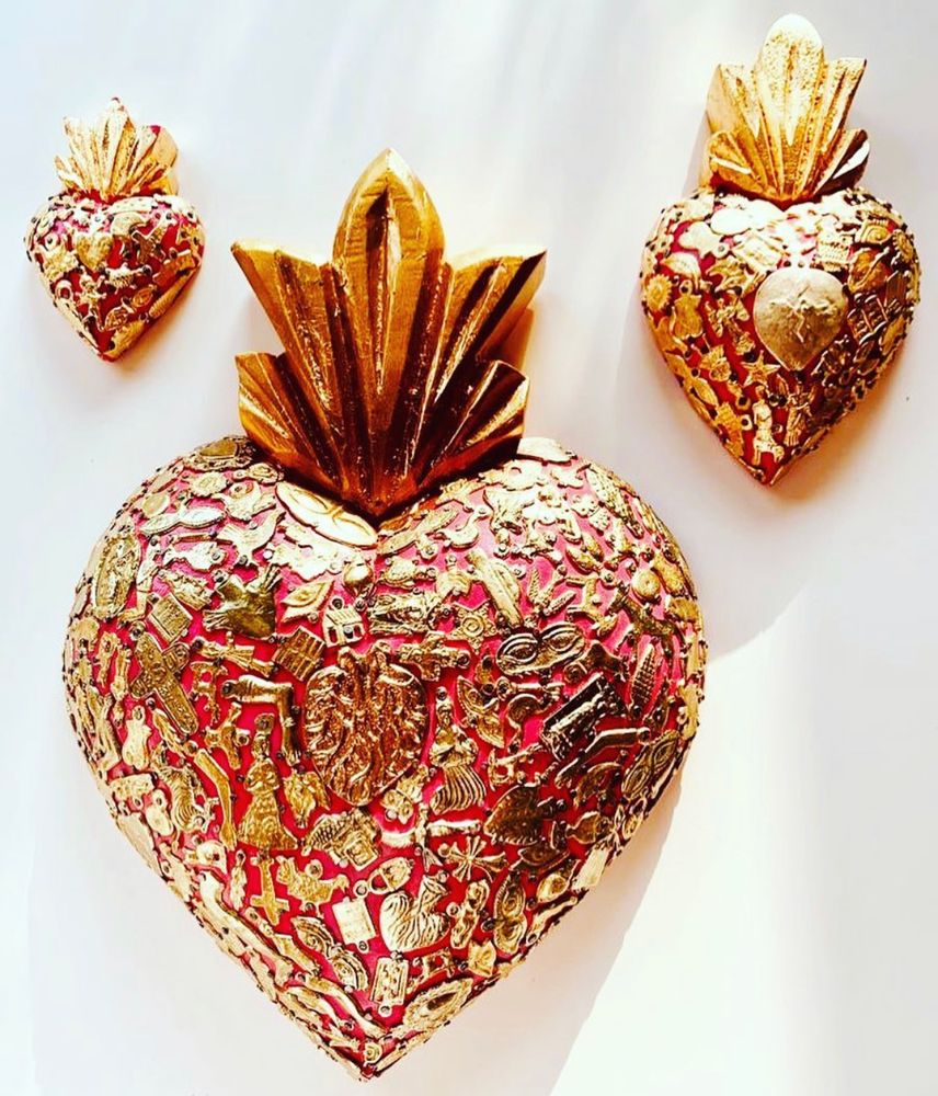 Autres décorations murales - Décoration murale Maxi Sacred Heart Original - PINK PAMPAS