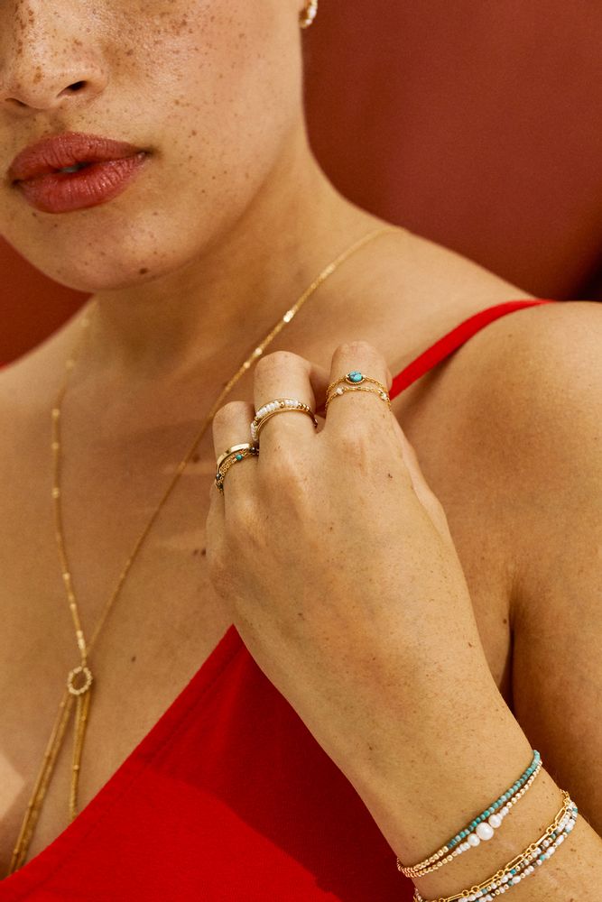 Bijoux - Bague Chaine Swan rond - YAY PARIS