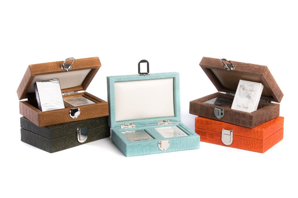 Petite maroquinerie - Coffret Cartes I Cuir façon Alligator - HECTOR SAXE PARIS DEPUIS 1978