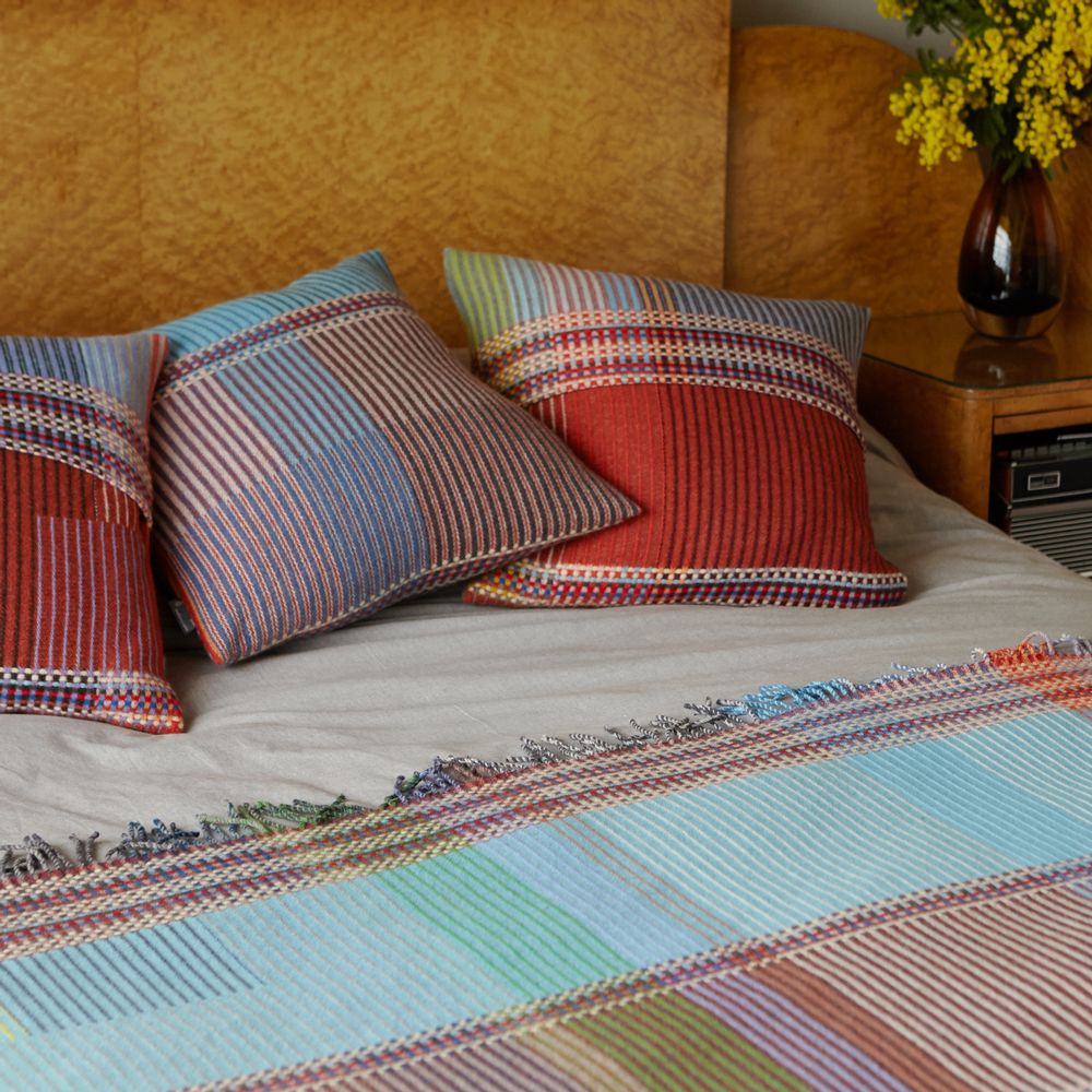 Fabric cushions - Pinstripe Cushion Beatrix - WALLACE SEWELL