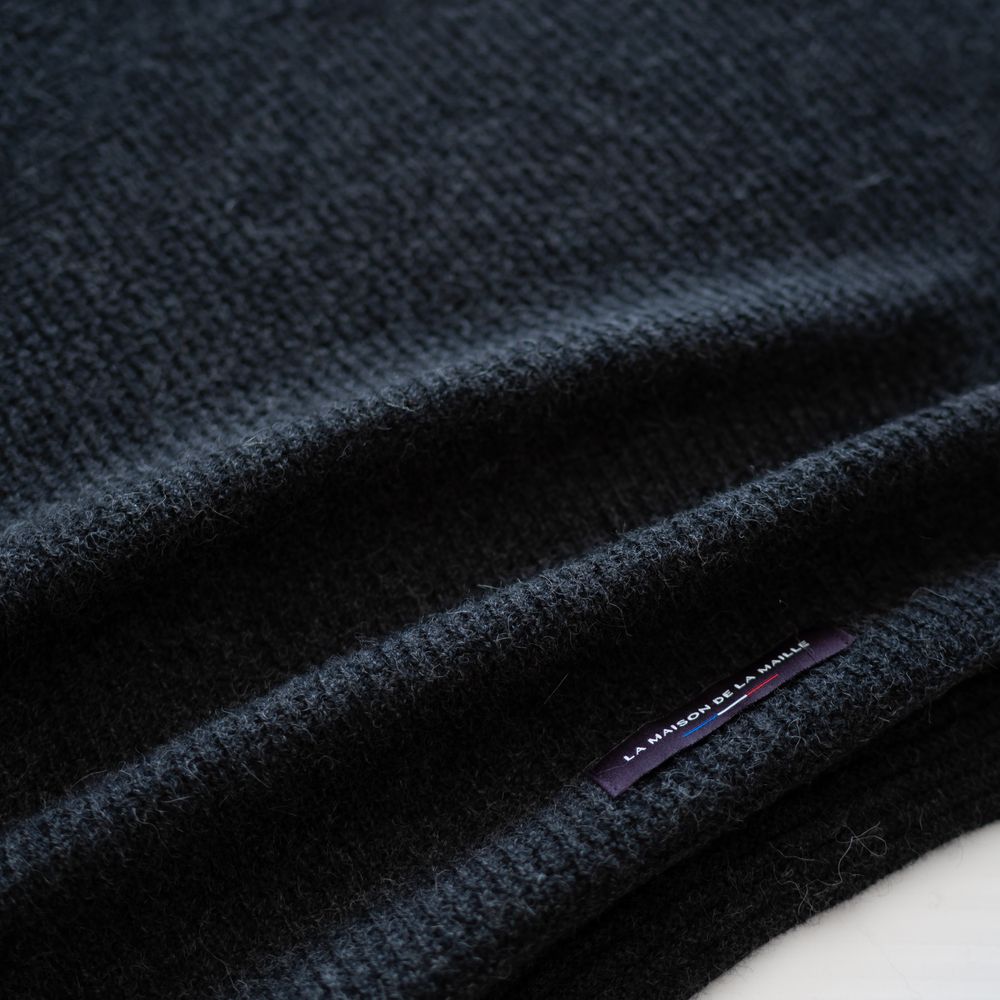 Throw blankets - Baby Alpaca Wool Blanket Charcoal - LA MAISON DE LA MAILLE