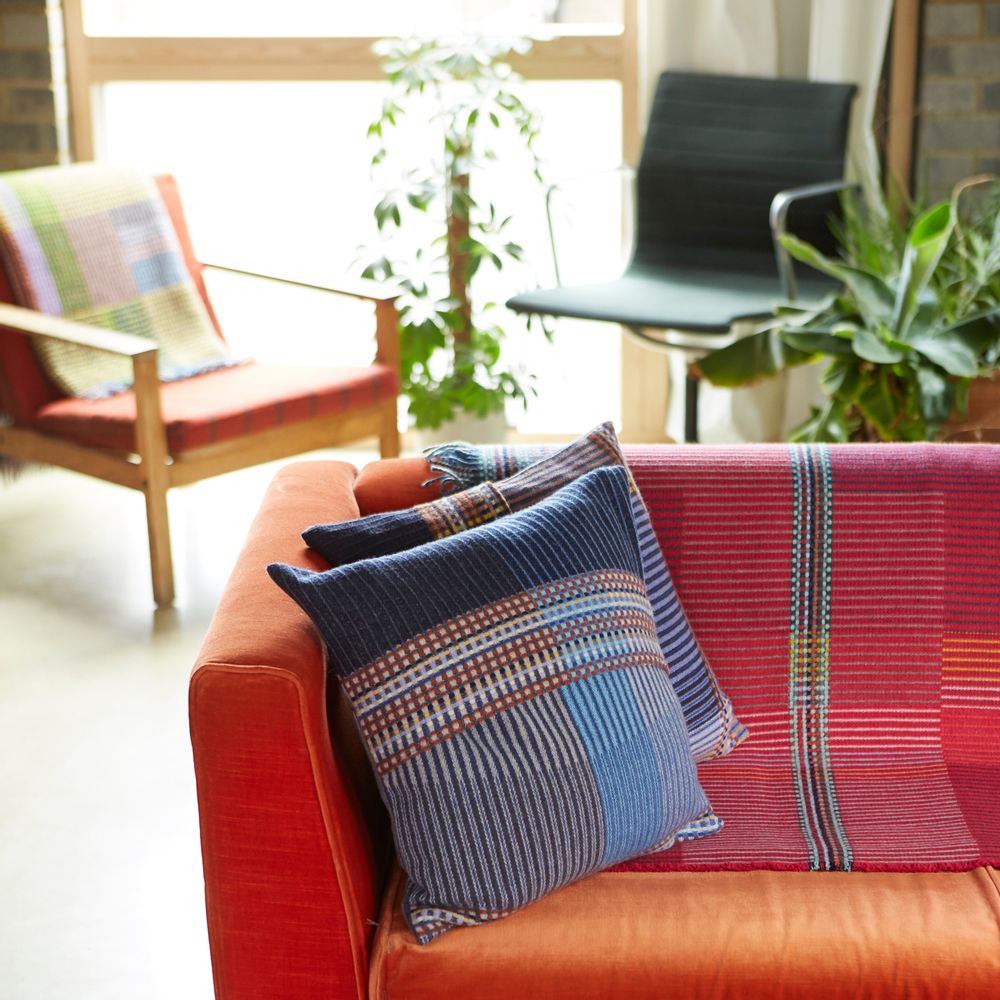 Fabric cushions - Pinstripe Cushion Calvert - WALLACE SEWELL