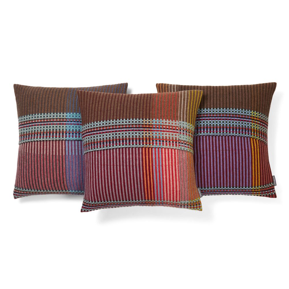 Fabric cushions - Pinstripe Cushion Rosalind - WALLACE SEWELL