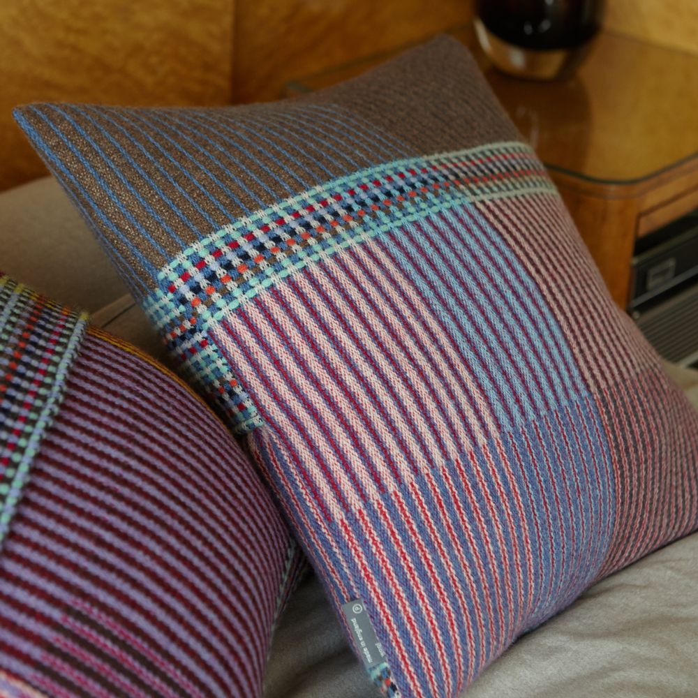 Fabric cushions - Pinstripe Cushion Rosalind - WALLACE SEWELL