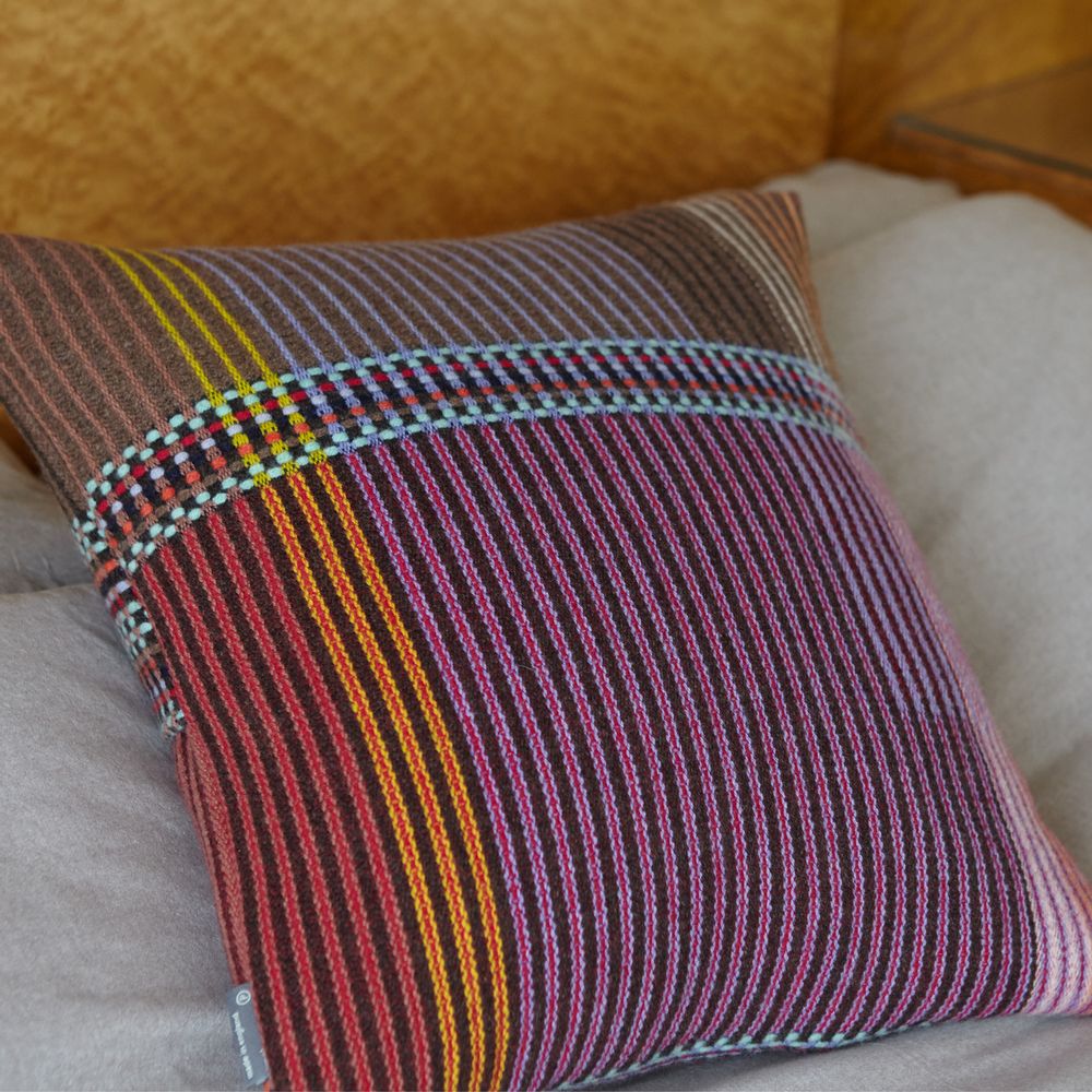 Fabric cushions - Pinstripe Cushion Rosalind - WALLACE SEWELL