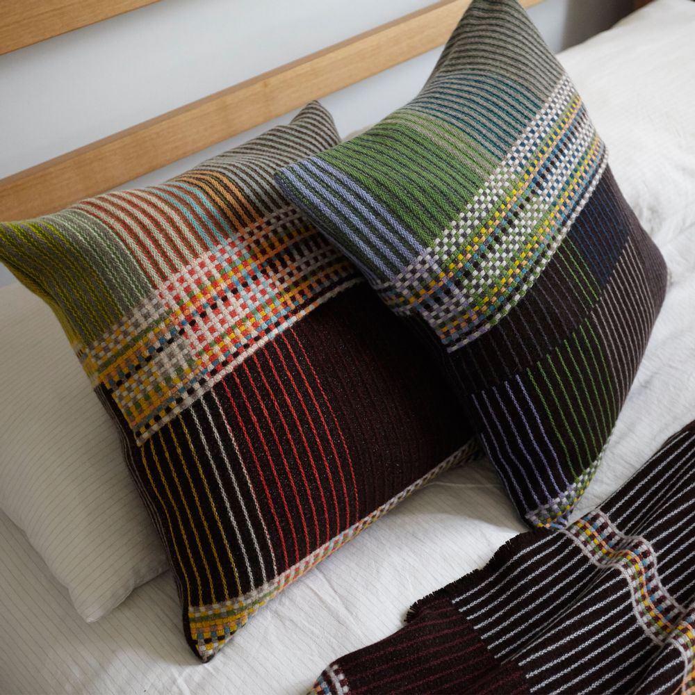Fabric cushions - Pinstripe Cushion Florence - WALLACE SEWELL