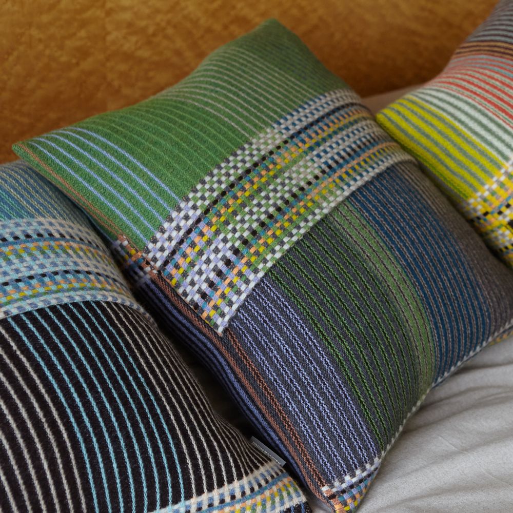 Fabric cushions - Pinstripe Cushion Florence - WALLACE SEWELL