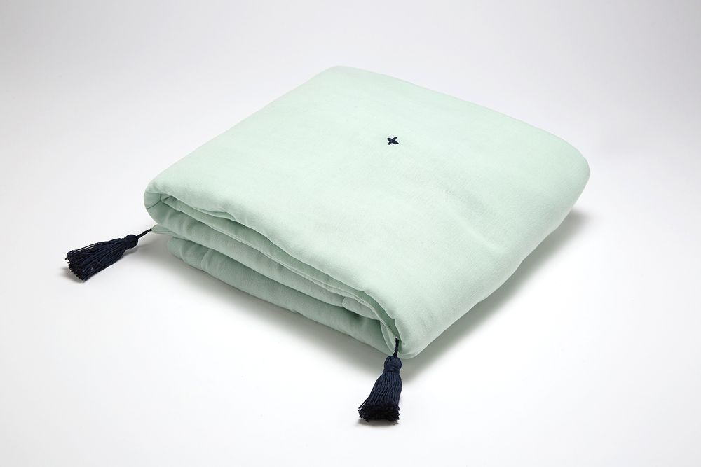Linge de lit - MARILOU - Couverture ouatinée en double gaze de coton bio - BIHAN