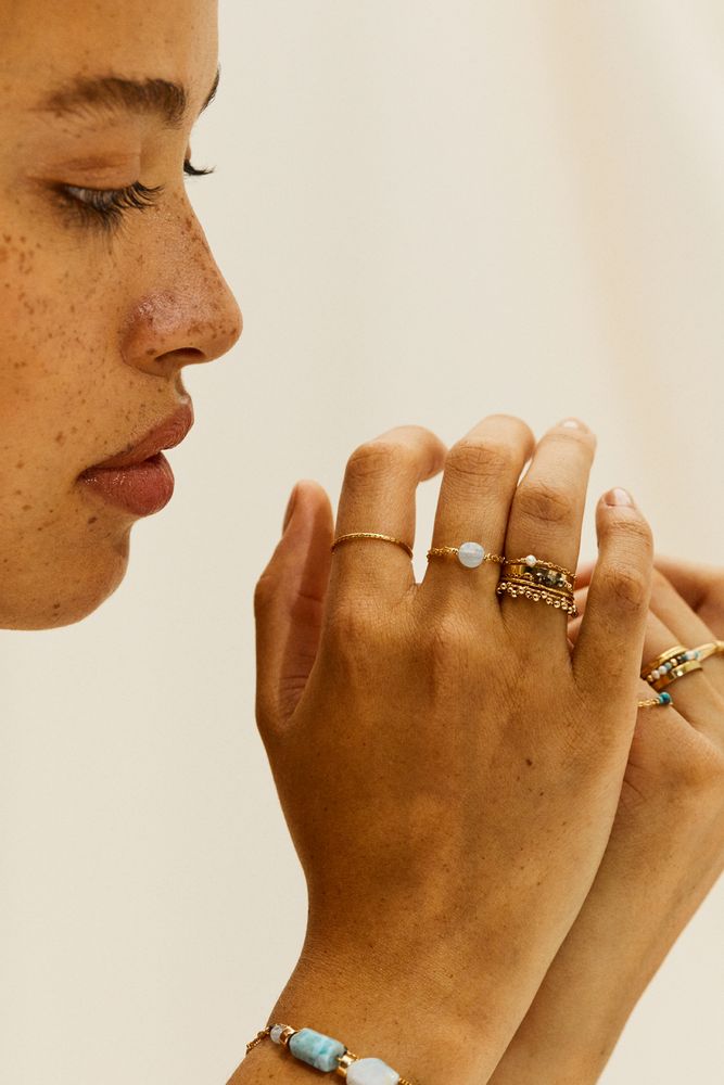 Jewelry - Chain Ring Bouton Multirows - YAY PARIS