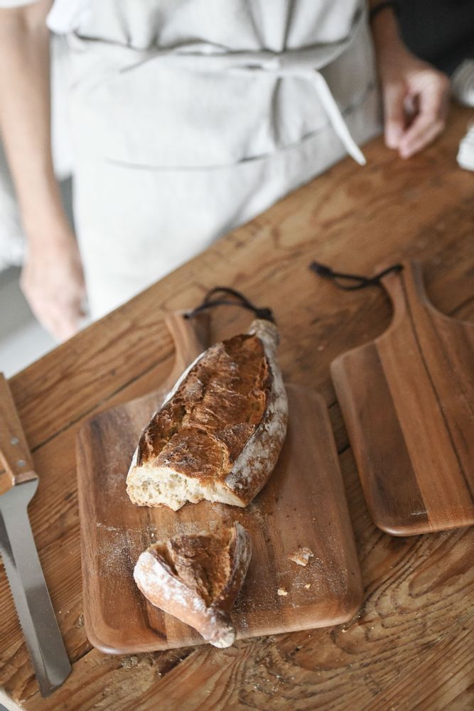 Table mat - Acacia wood cutting board 18x33x2 cm CC21057 - ANDREA HOUSE