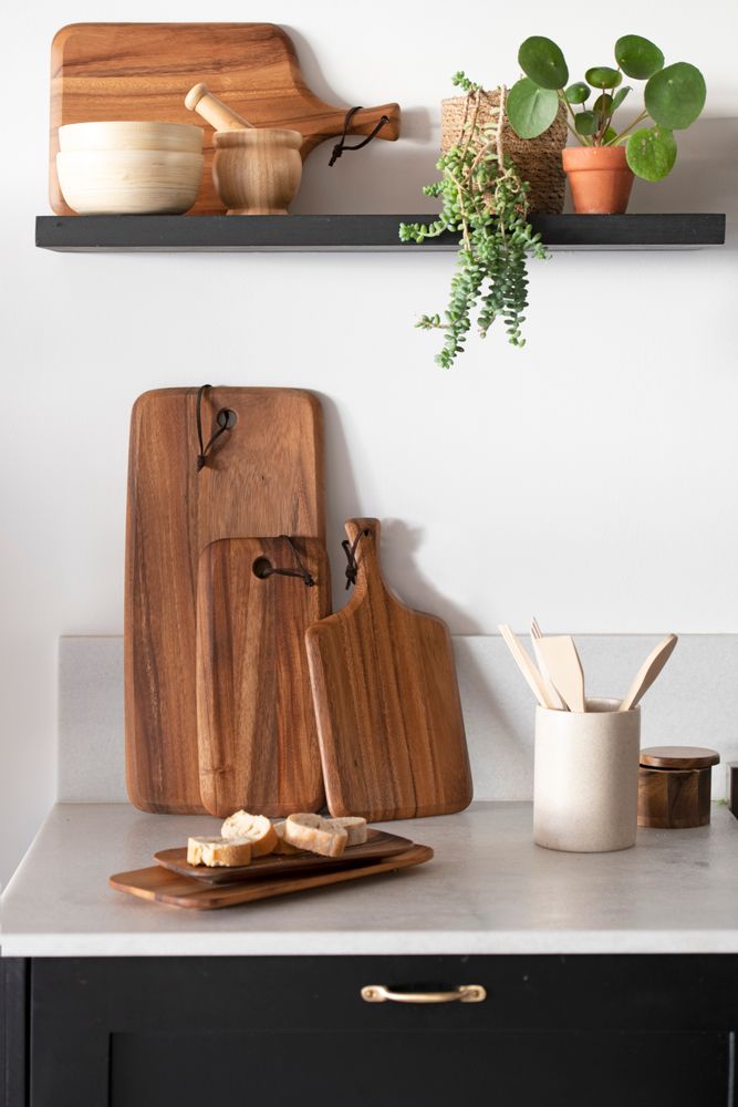 Table mat - CC21061 Acacia Wood Cutting Board 15x30x2 cm - ANDREA HOUSE