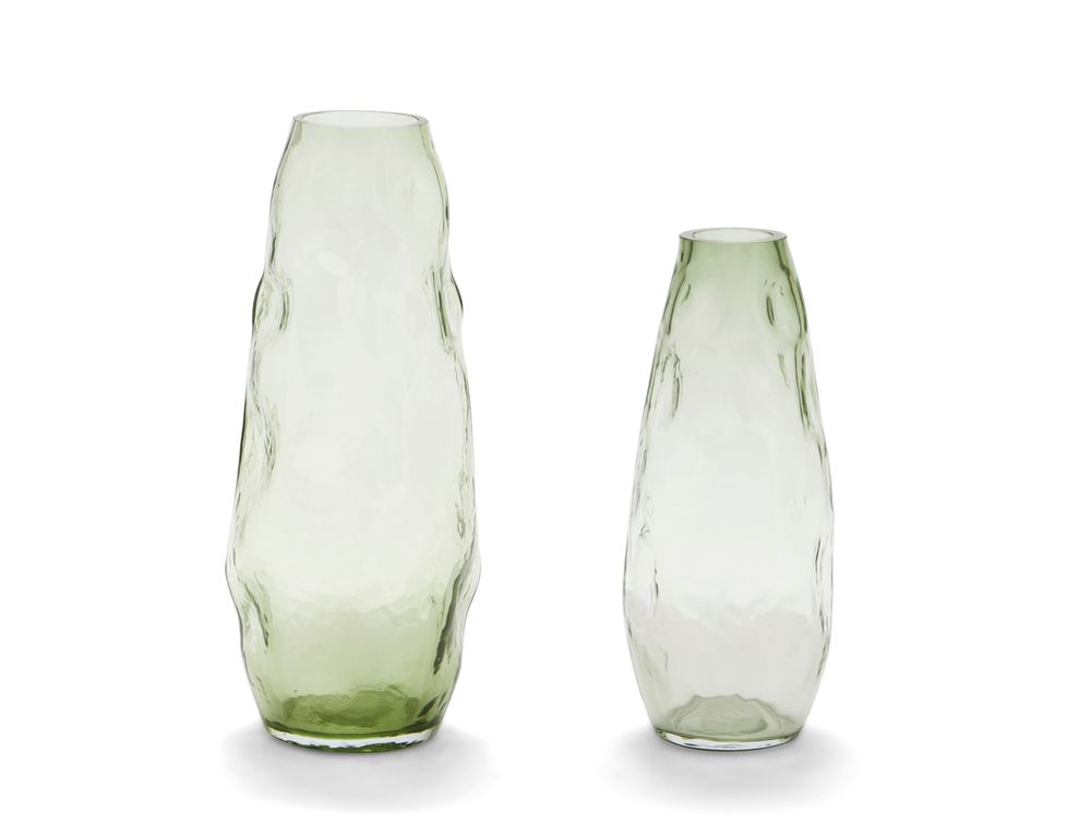 Vases - Serenity vase en verre vert clair Ø11.5x28 cm CR21105 - ANDREA HOUSE