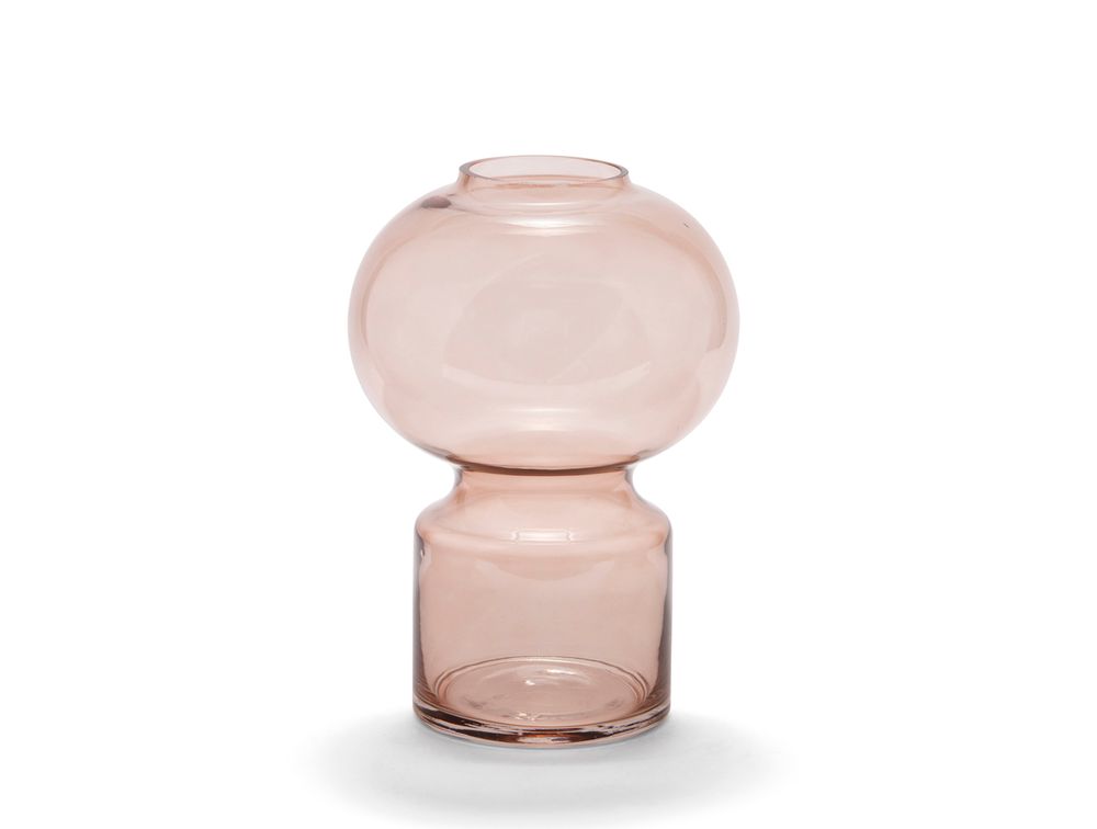 Vases - Bubble vase light brown glass Ø18x26 cm CR21109 - ANDREA HOUSE